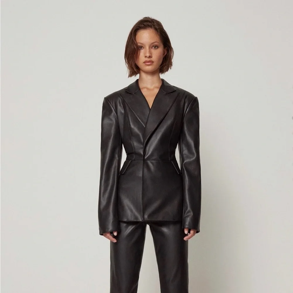 Khy x Namilia Faux Leather Blazer - Picture 2 of 2